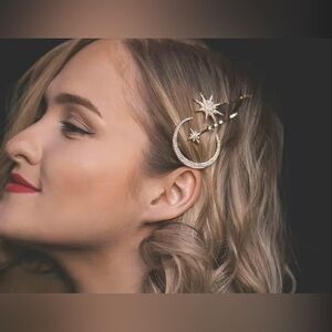 New  3 pcs Celestial Star Hair Pins Silver - Wedding 💫 💕💕